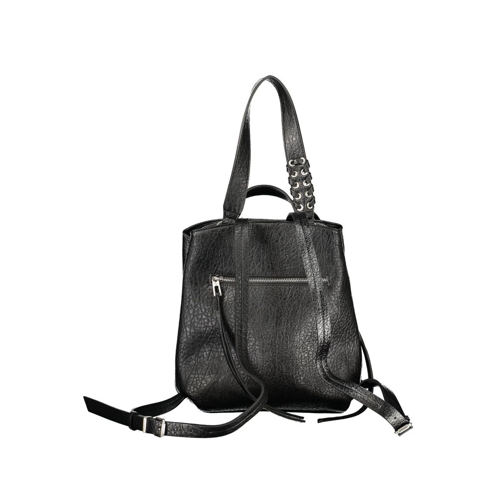 Desigual Damenrucksack aus schwarzem Polyurethan