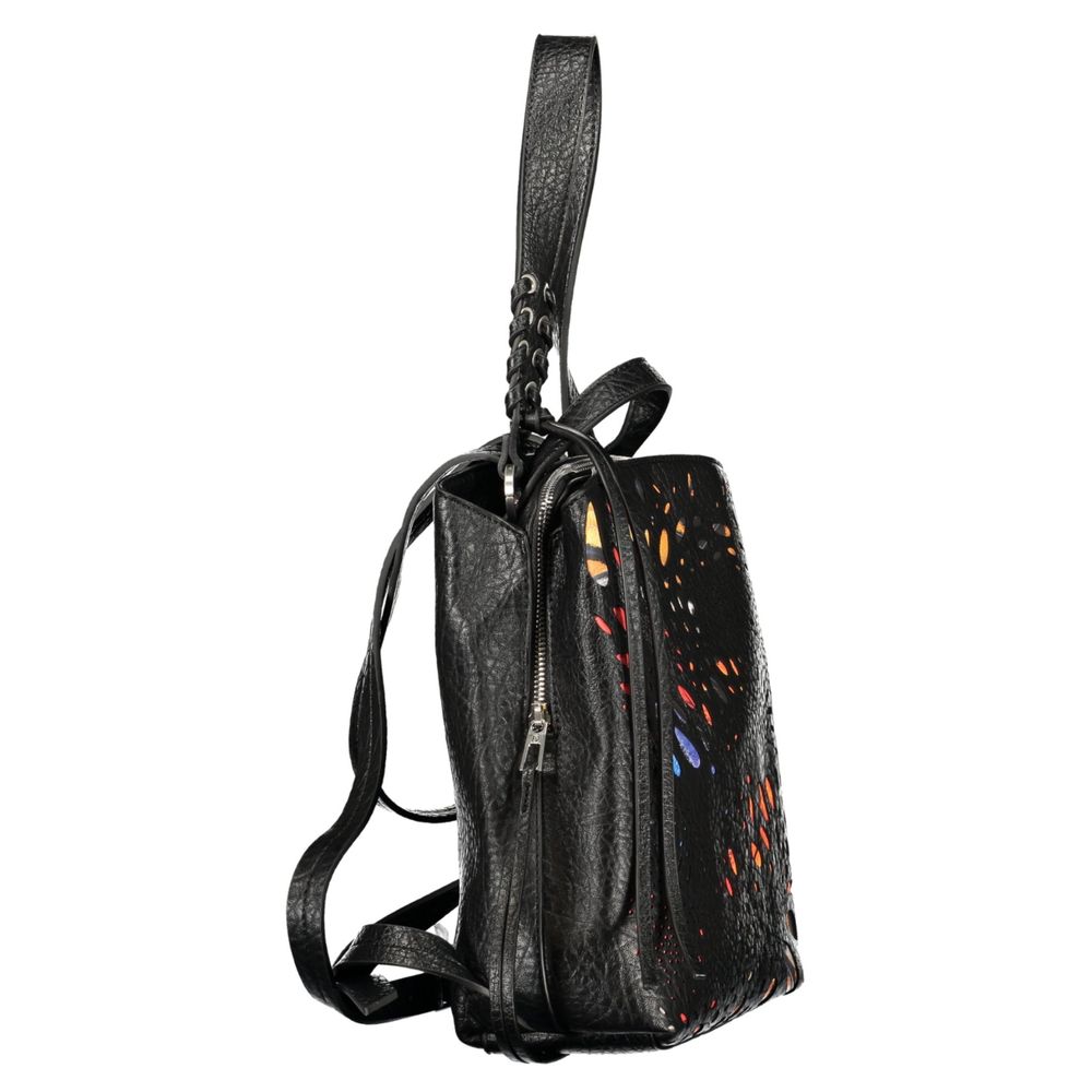 Desigual Damenrucksack aus schwarzem Polyurethan
