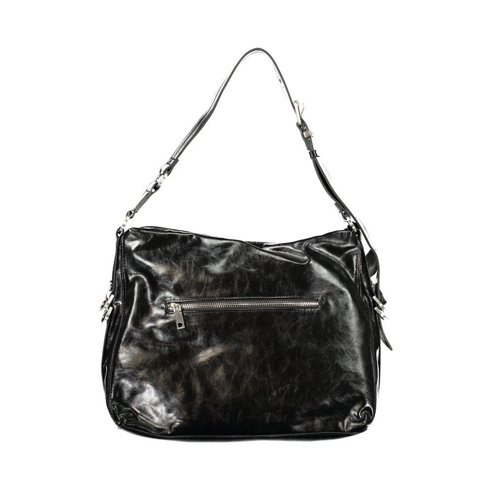 Desigual Schwarze Polyurethan-Damenhandtasche