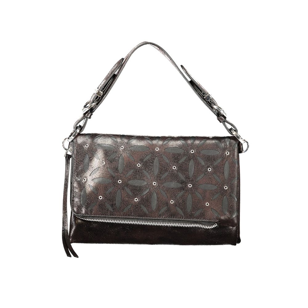 Desigual Schwarze Polyurethan-Damenhandtasche
