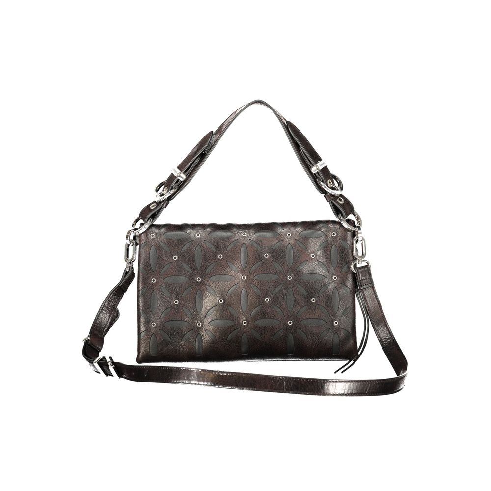Desigual Schwarze Polyurethan-Damenhandtasche