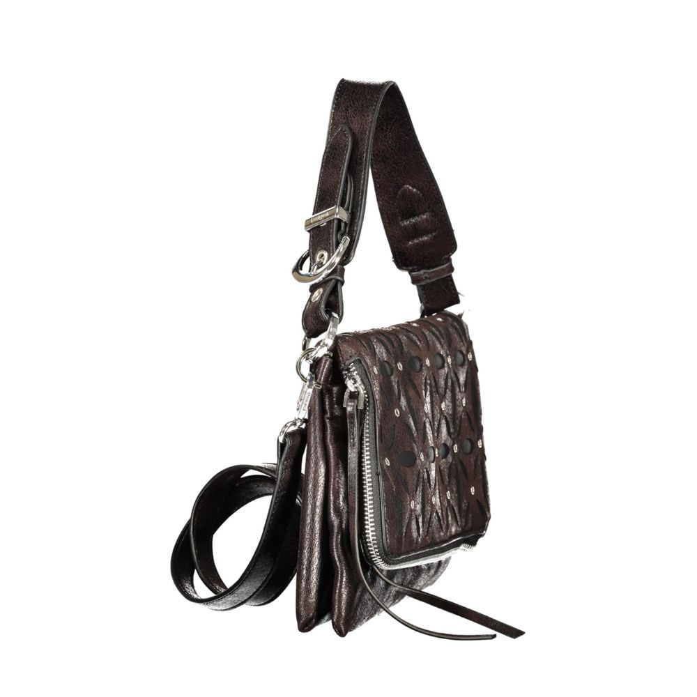 Desigual Schwarze Polyurethan-Damenhandtasche