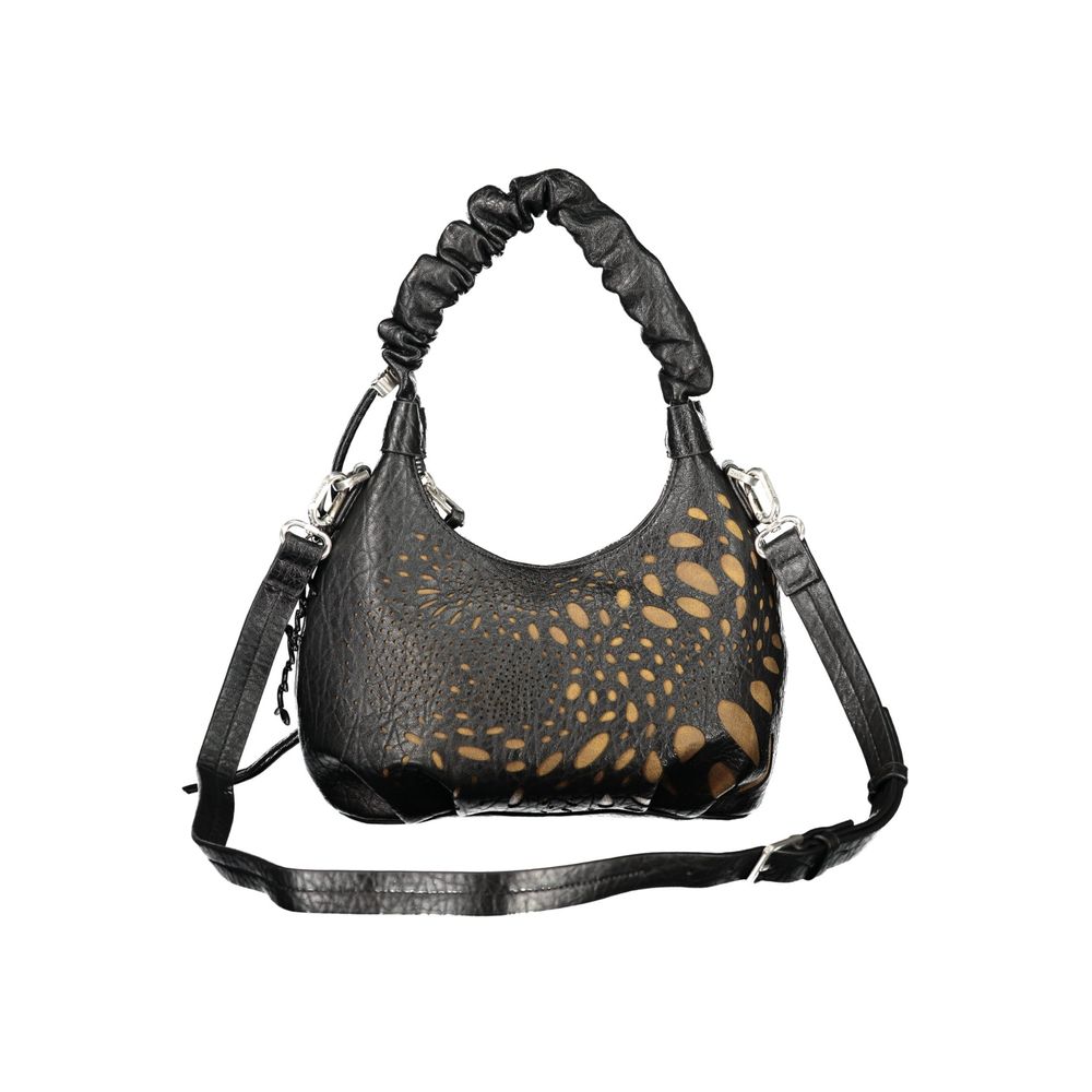 Desigual Schwarze Polyurethan-Damenhandtasche