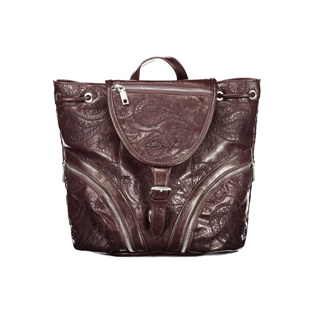 Desigual Brauner Rucksack für Damen aus Polyurethan