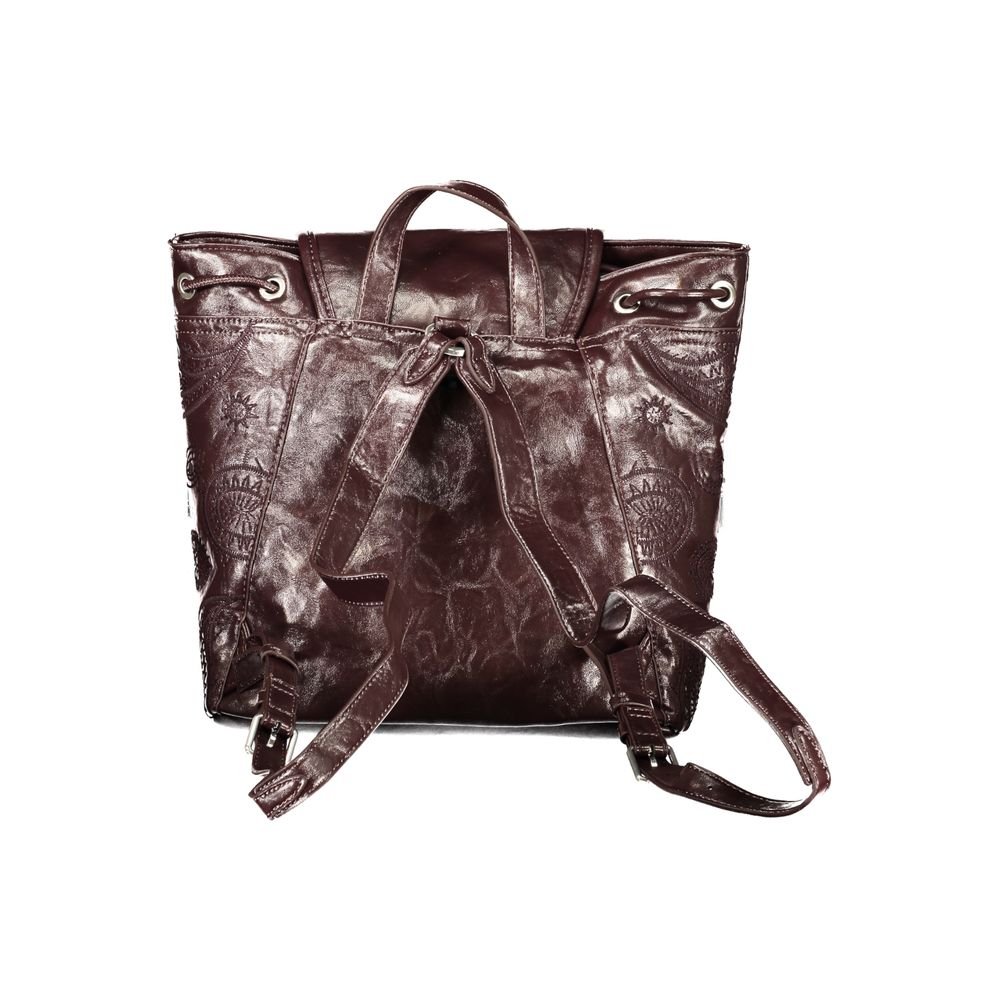 Desigual Brauner Rucksack für Damen aus Polyurethan