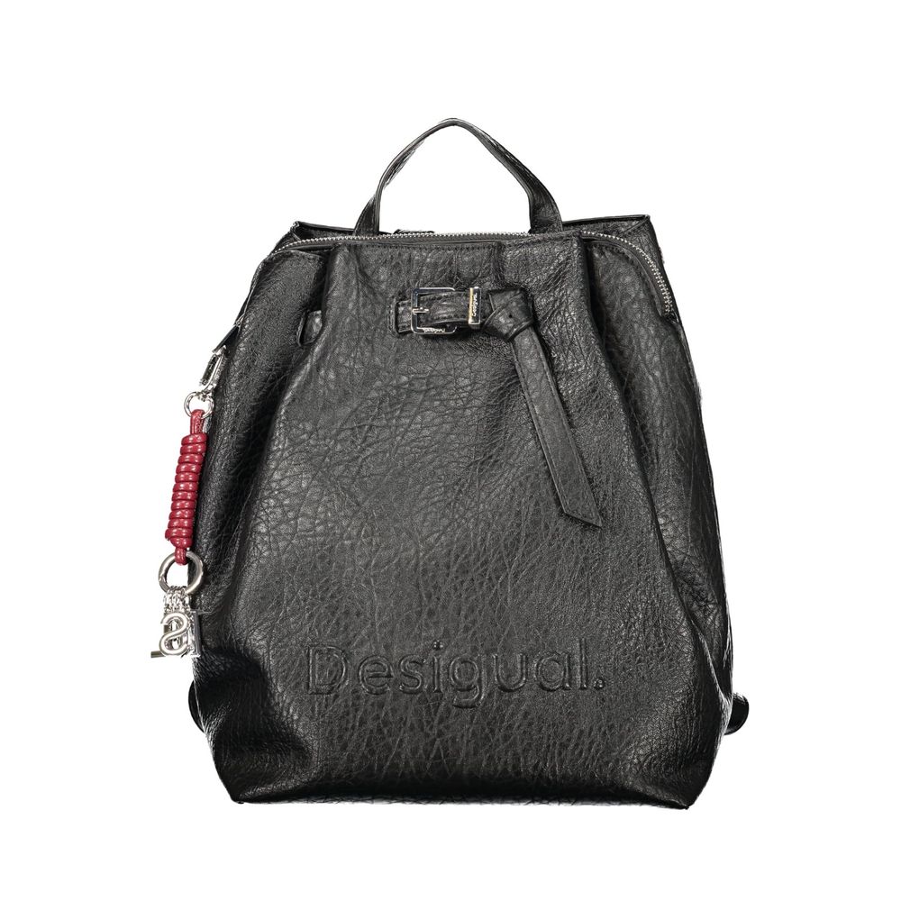 Desigual Damenrucksack aus schwarzem Polyurethan