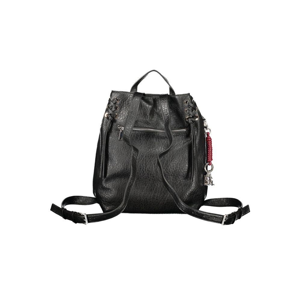 Desigual Damenrucksack aus schwarzem Polyurethan