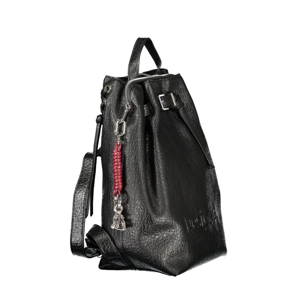 Desigual Damenrucksack aus schwarzem Polyurethan