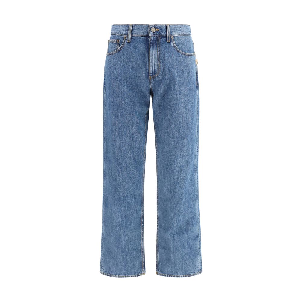 Burberry Straight-Leg Jeans aus blauer Baumwolle