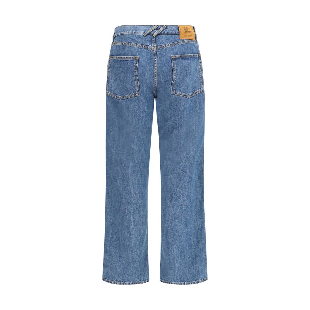 Burberry Straight-Leg Jeans aus blauer Baumwolle