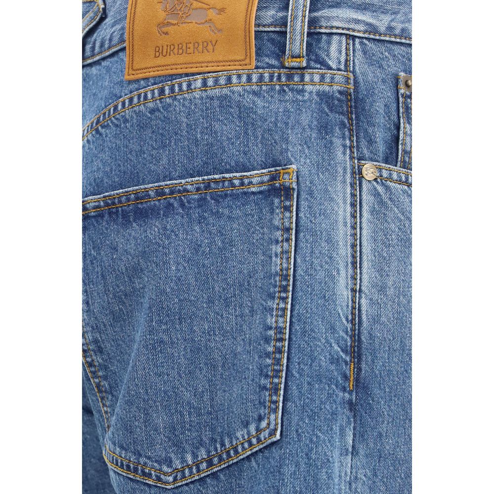 Burberry Straight-Leg Jeans aus blauer Baumwolle
