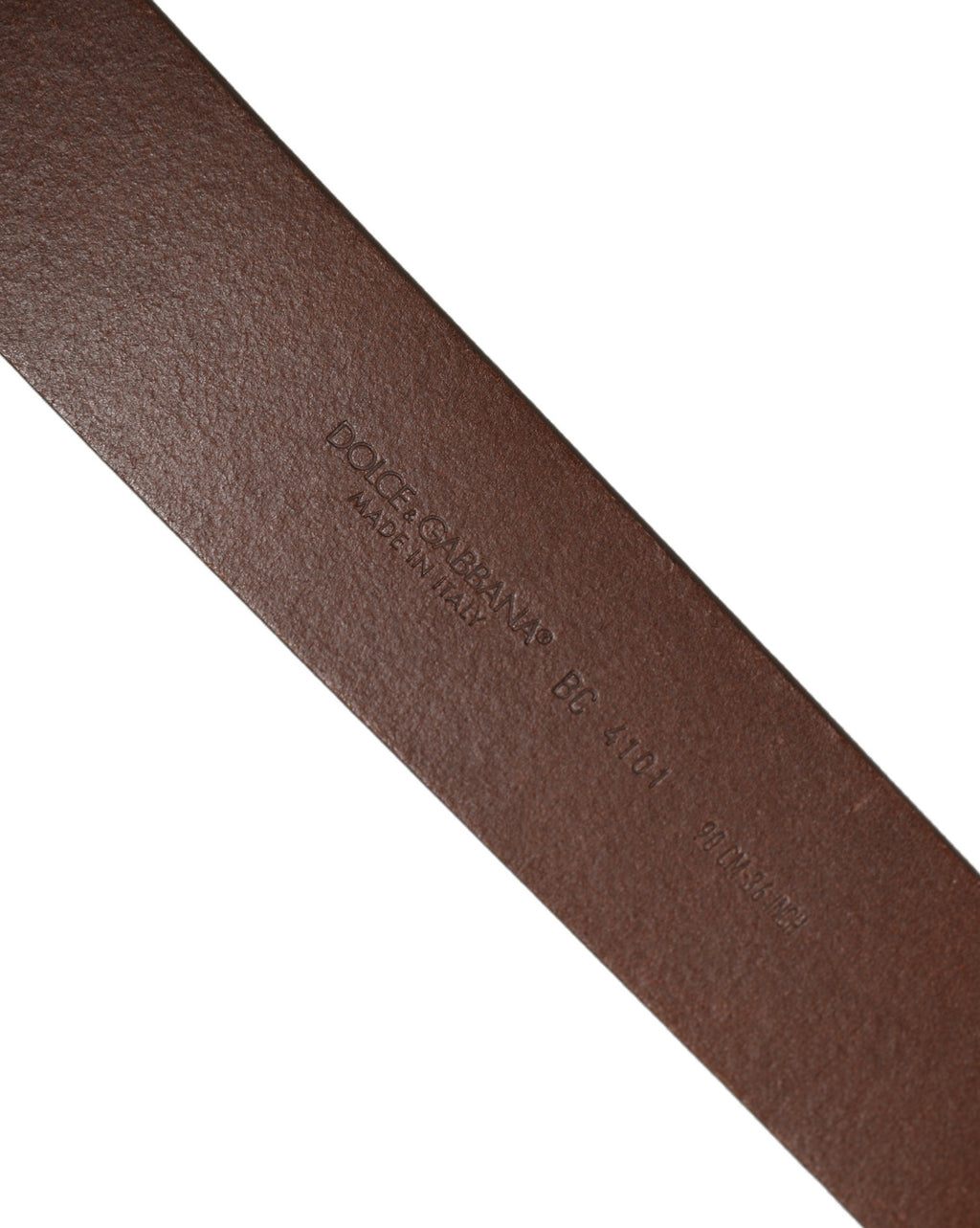 Dolce & Gabbana Brown Leather Bee Accent Metal Buckle Belt
