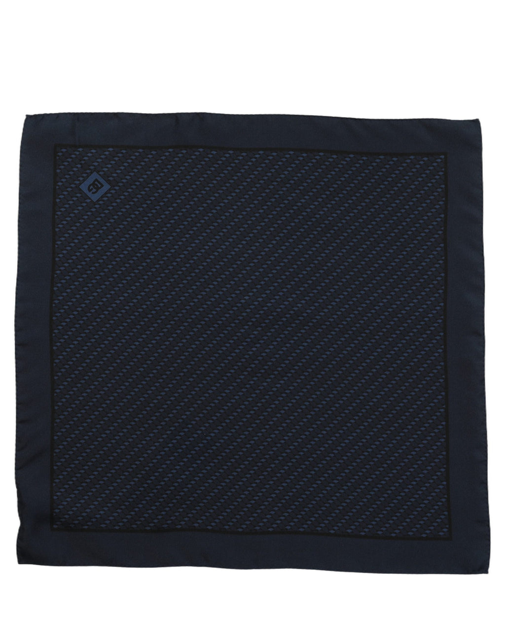 Dolce & Gabbana Dunkelblaues Seideneinstecktuch Foulard Schal