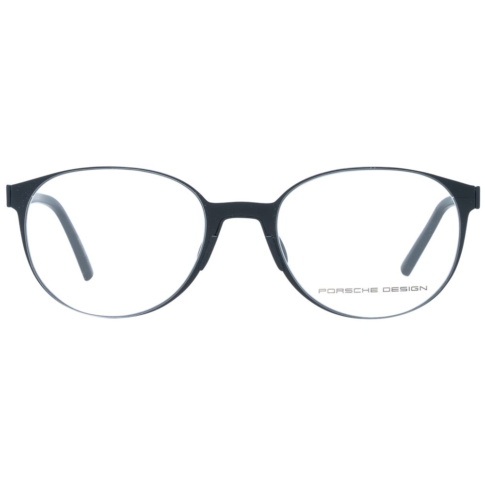 Porsche Design Brille (Gestell) aus schwarzem Metall, Edelstahl und Aluminium