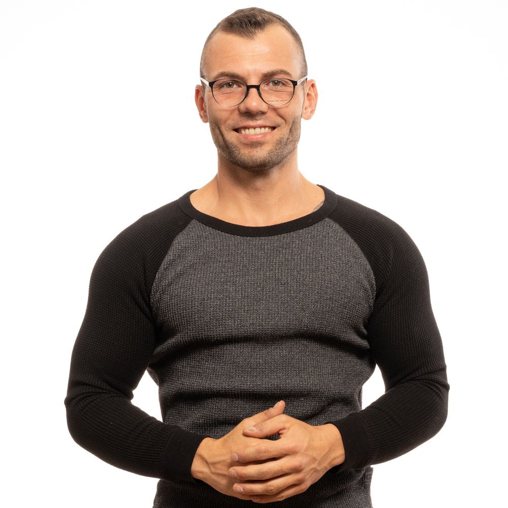 Porsche Design Brille (Gestell) aus schwarzem Metall, Edelstahl und Aluminium