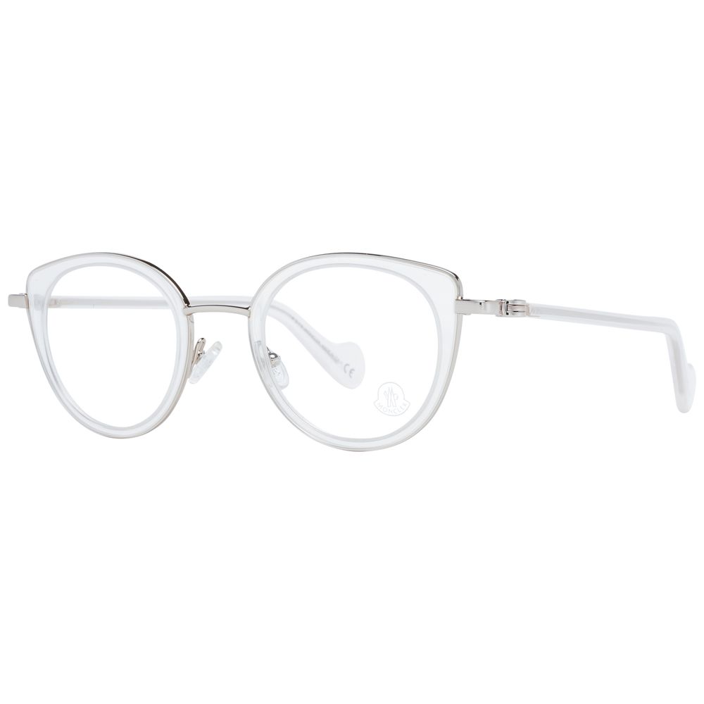 Moncler Weiße Metallbrille (Gestell)