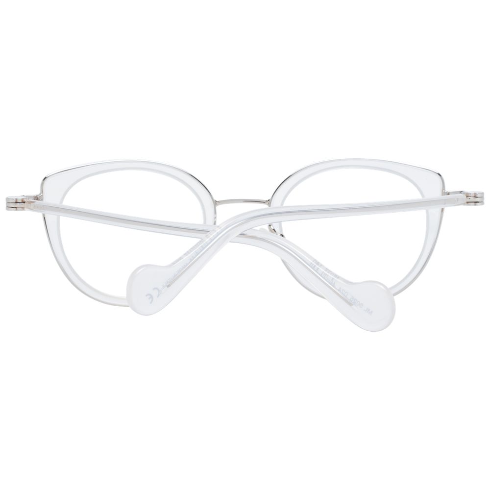 Moncler Weiße Metallbrille (Gestell)