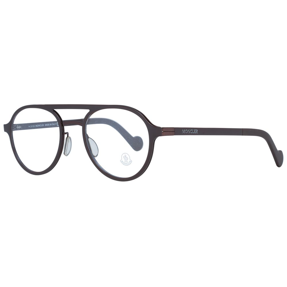 Moncler Braune Metallbrille (Gestell)