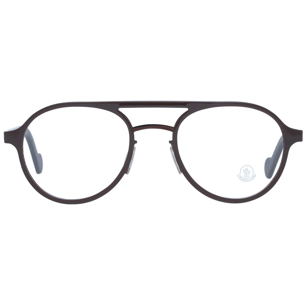 Moncler Braune Metallbrille (Gestell)
