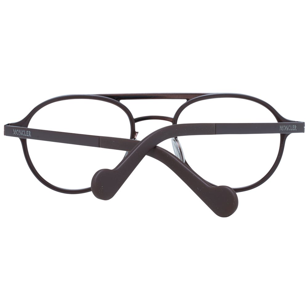 Moncler Braune Metallbrille (Gestell)
