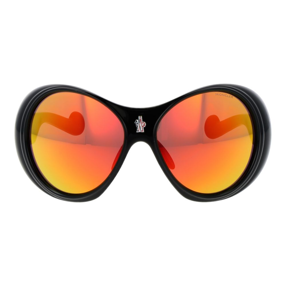 Moncler Schwarze Sonnenbrille aus Kunststoff