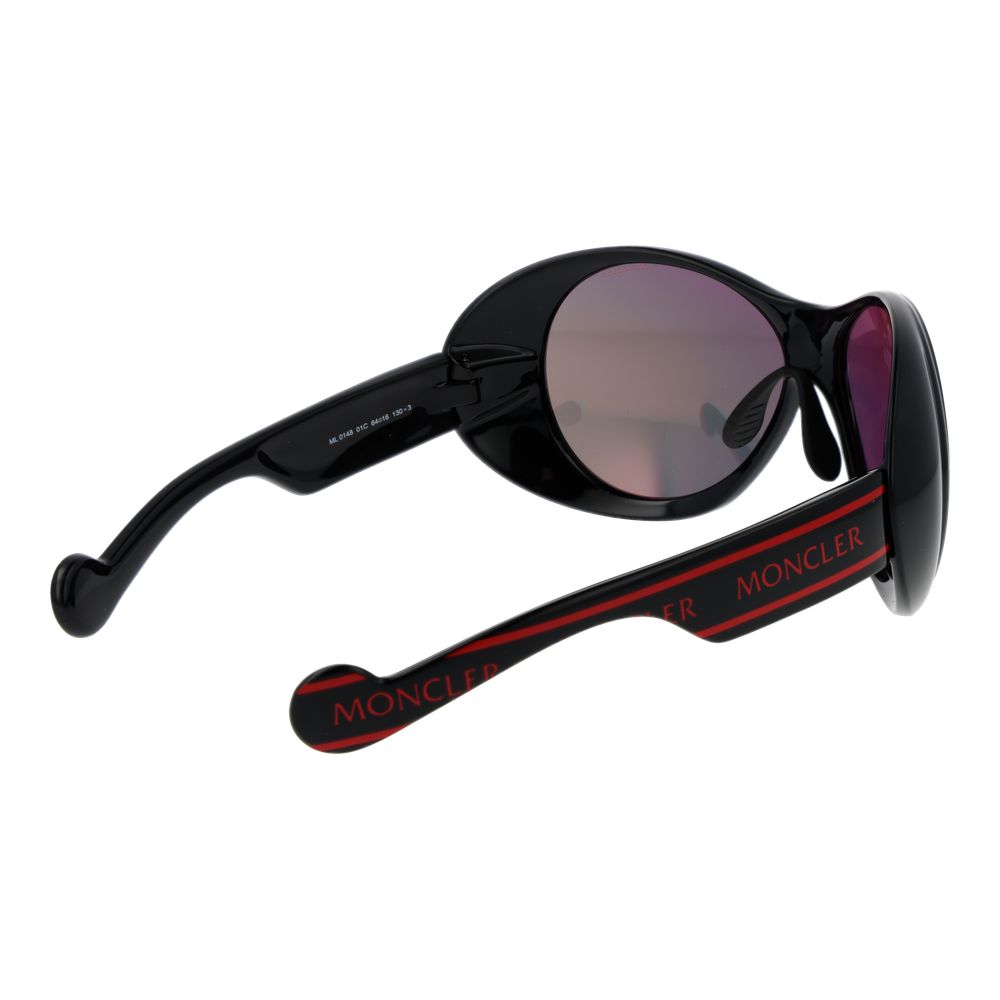 Moncler Schwarze Sonnenbrille aus Kunststoff