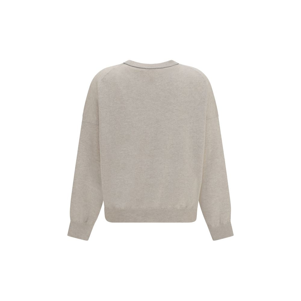 Brunello Cucinelli Beigefarbener Kaschmirpullover