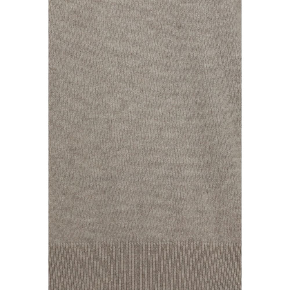 Brunello Cucinelli Beigefarbener Kaschmirpullover