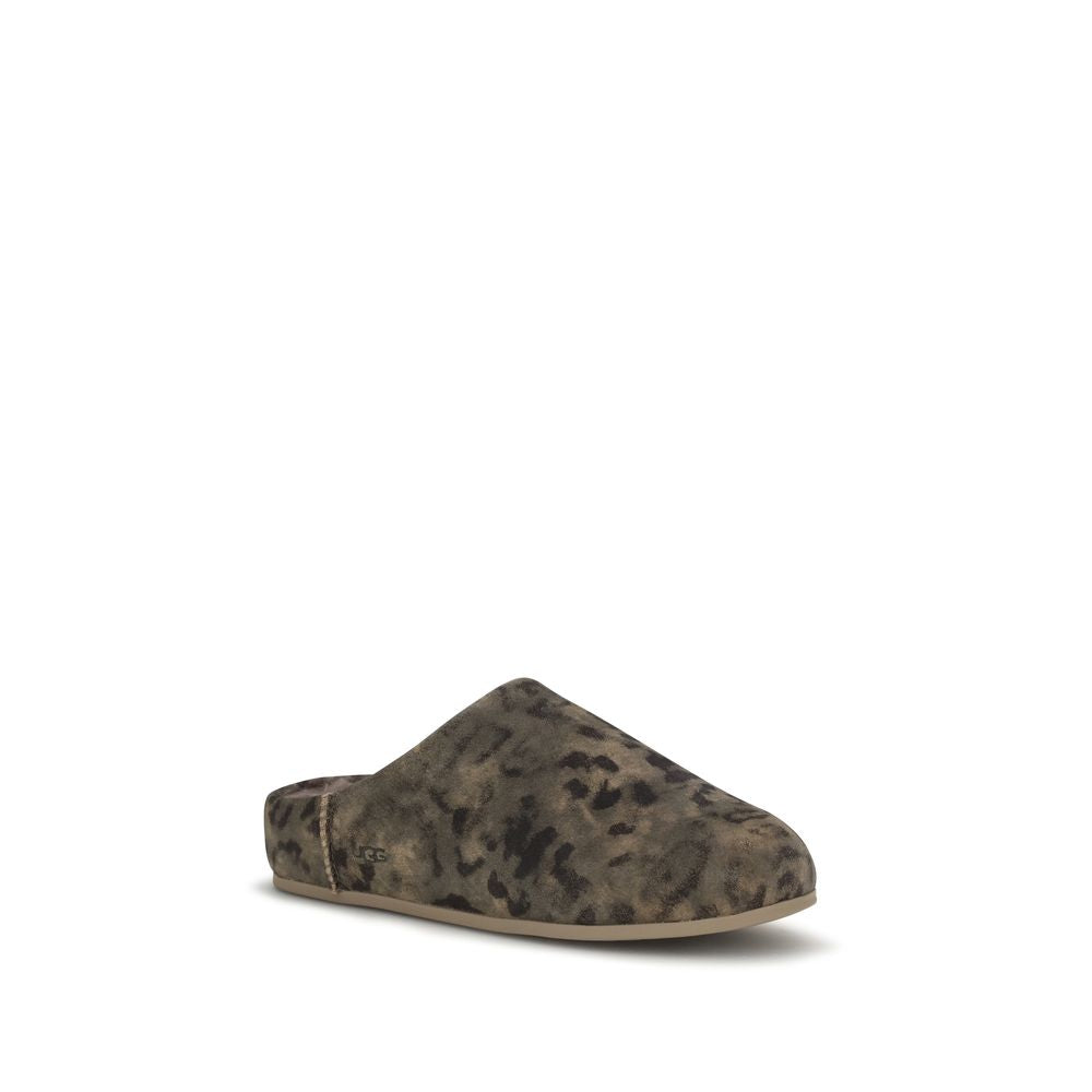 UGG Braune Wildleder-Pantoletten