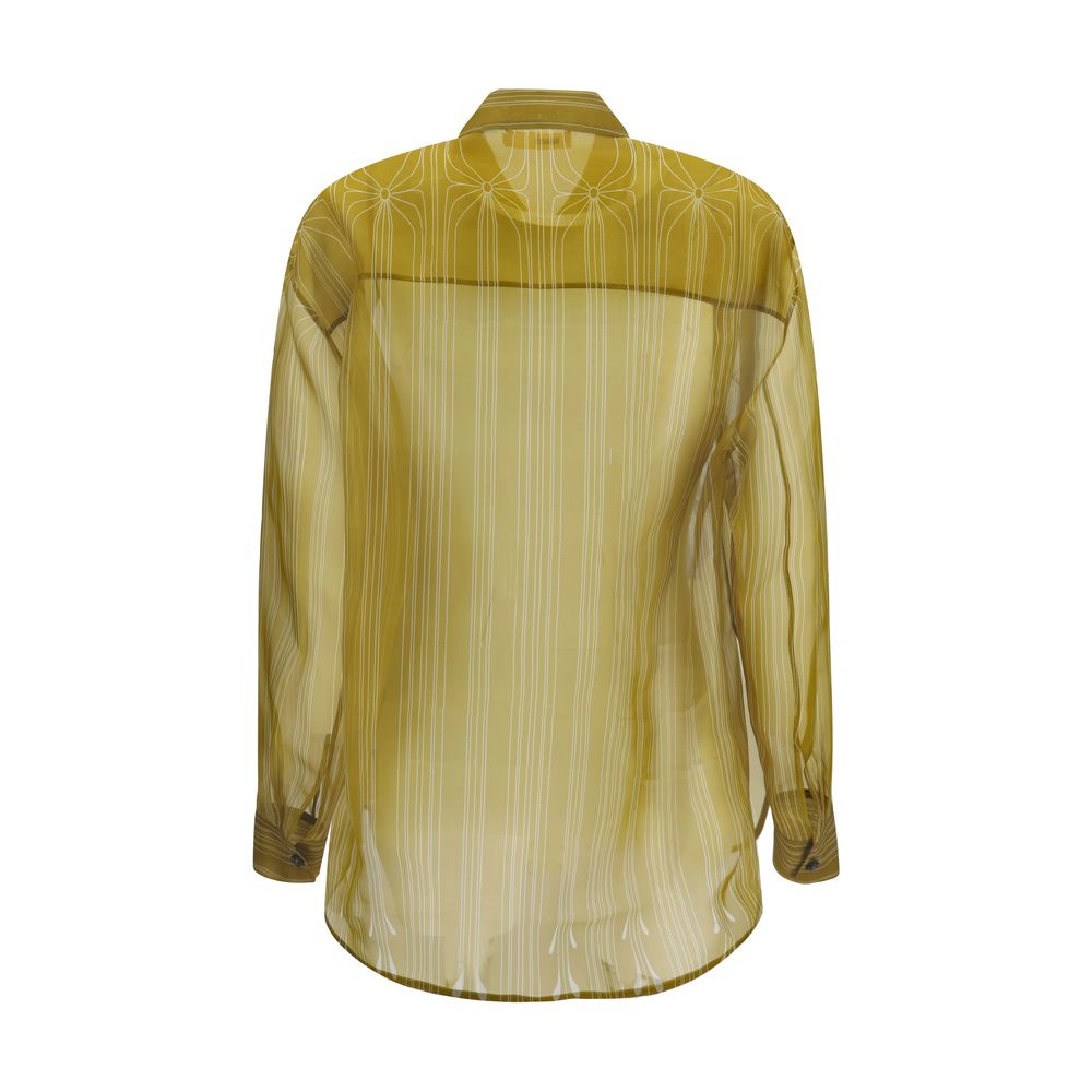 Khaite Seidenkleidhemd in Beige