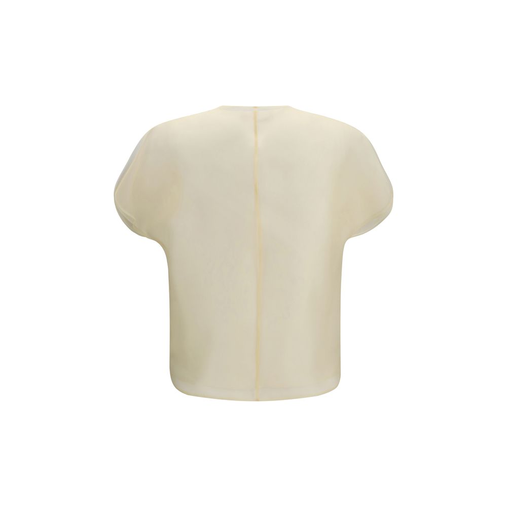 Khaite Seidenbluse in Beige