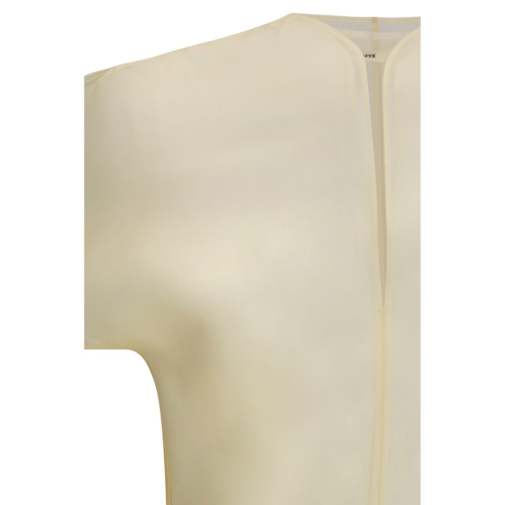 Khaite Seidenbluse in Beige