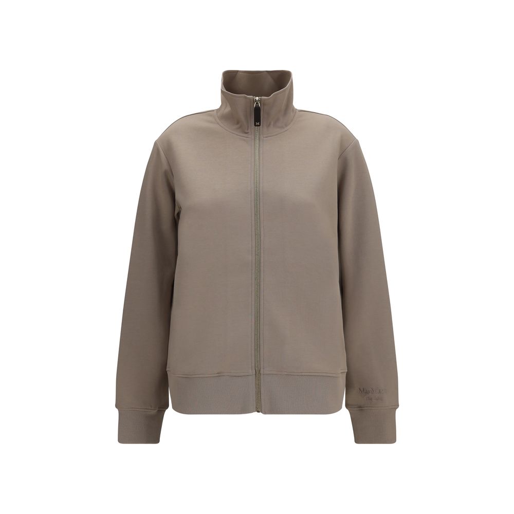 'S Max Mara Beigefarbenes Baumwoll-Sweatshirt
