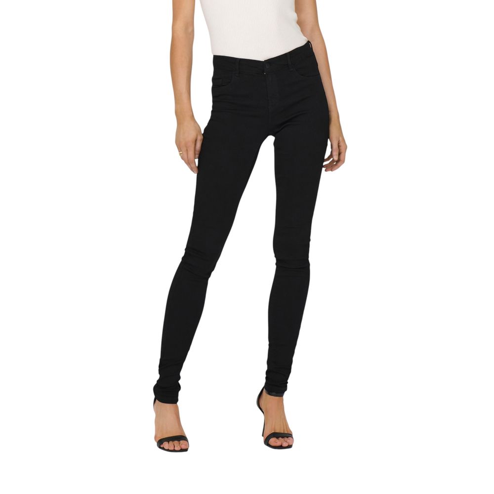 Nur schwarze Skinny Jeans aus Viskose
