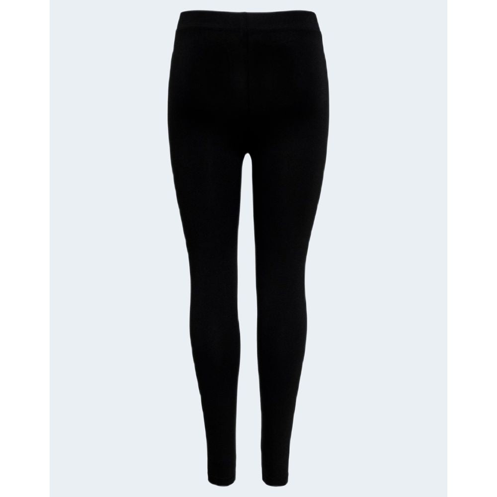Nur schwarze Baumwoll-Leggings