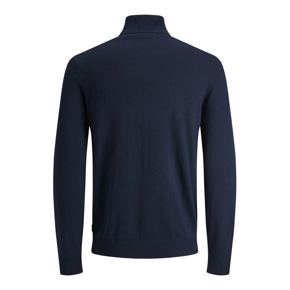 Jack Jones blauer Rollkragenpullover aus Baumwolle