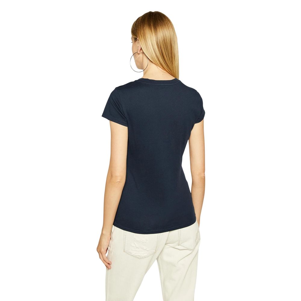 Armani Exchange Blaues Baumwoll-T-Shirt