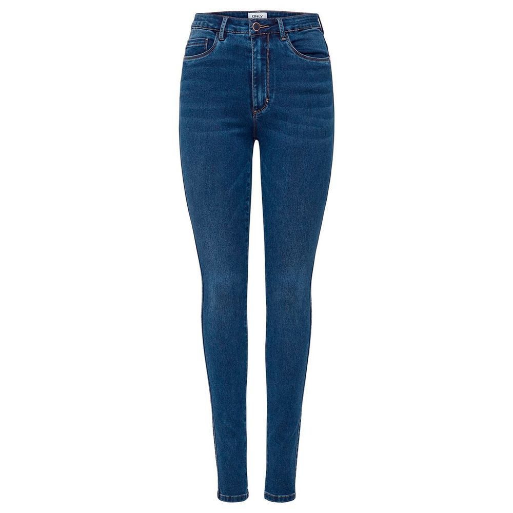 Nur blaue Skinny Jeans aus Baumwolle