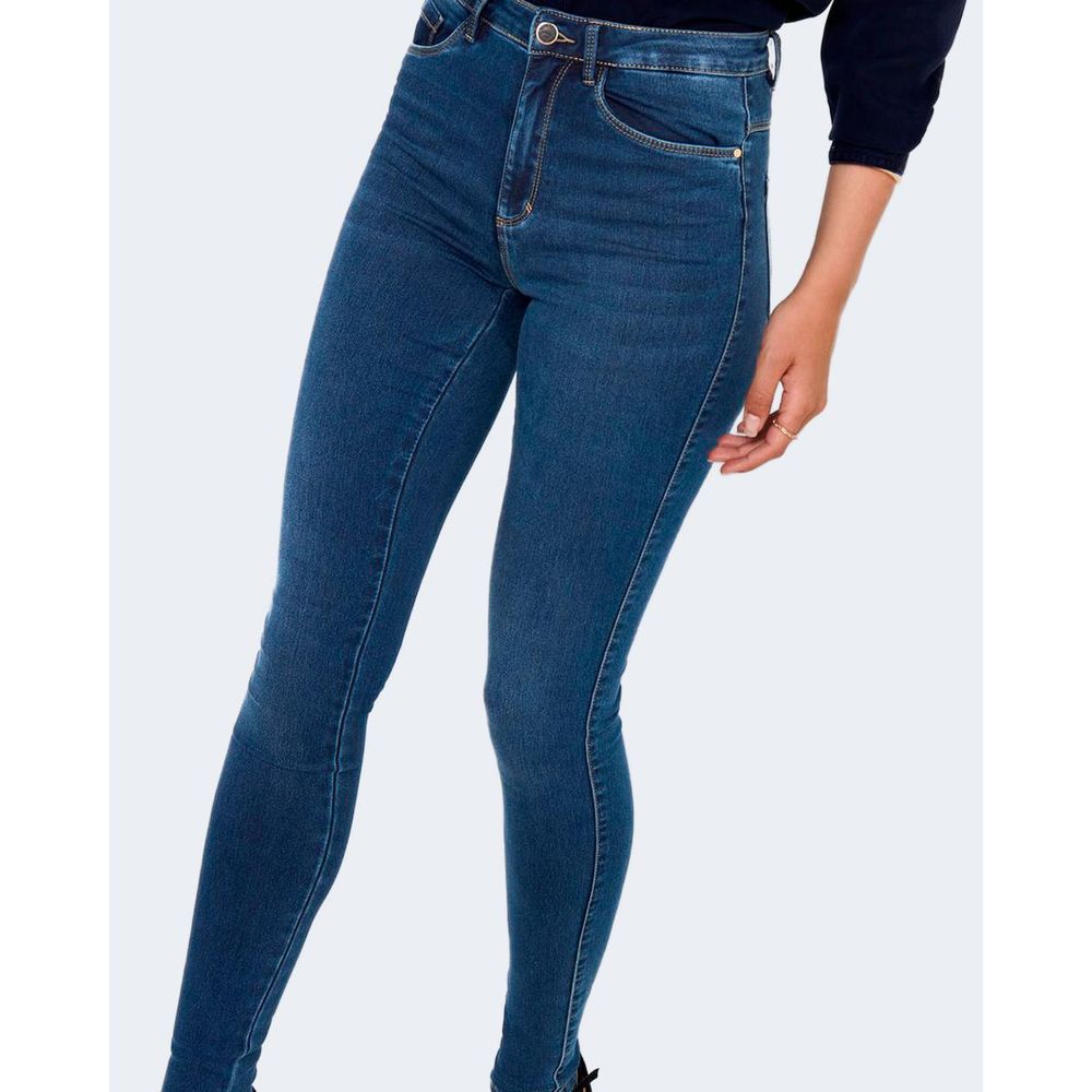 Nur blaue Skinny Jeans aus Baumwolle