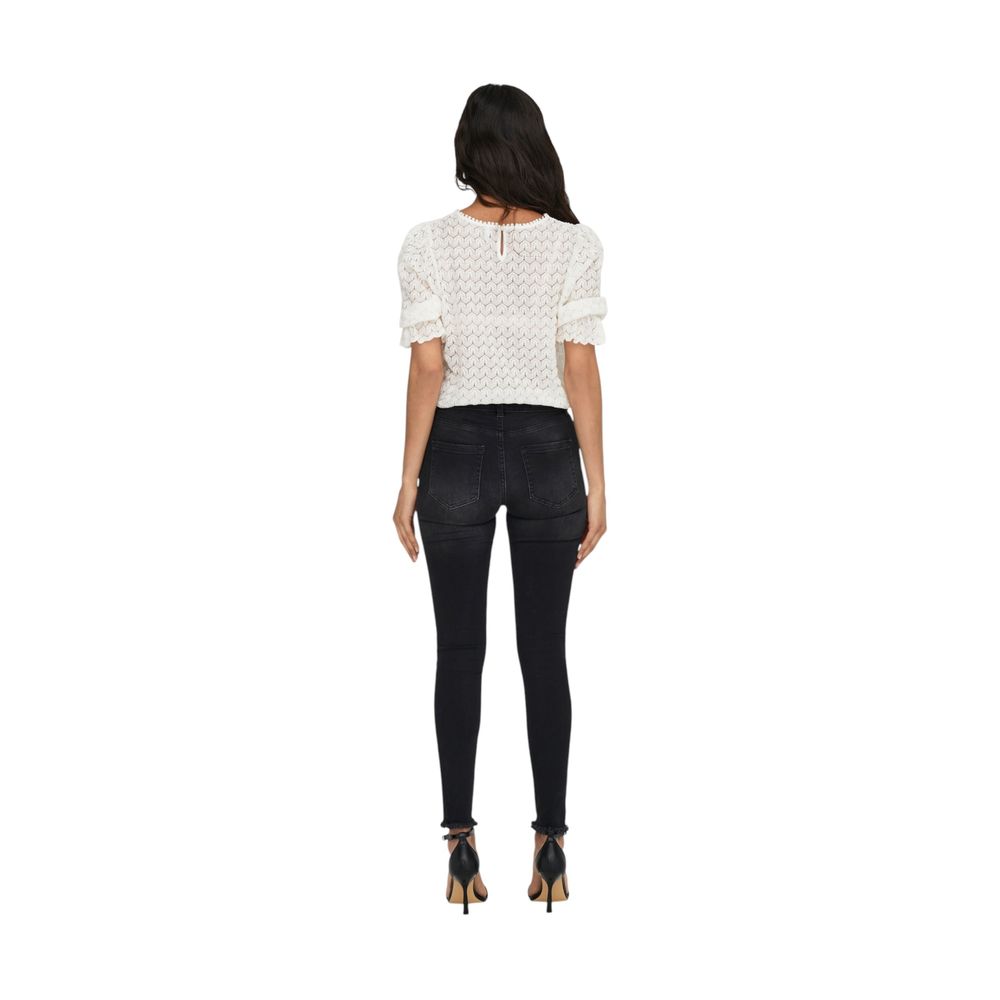 Nur schwarze Skinny Jeans aus Baumwolle