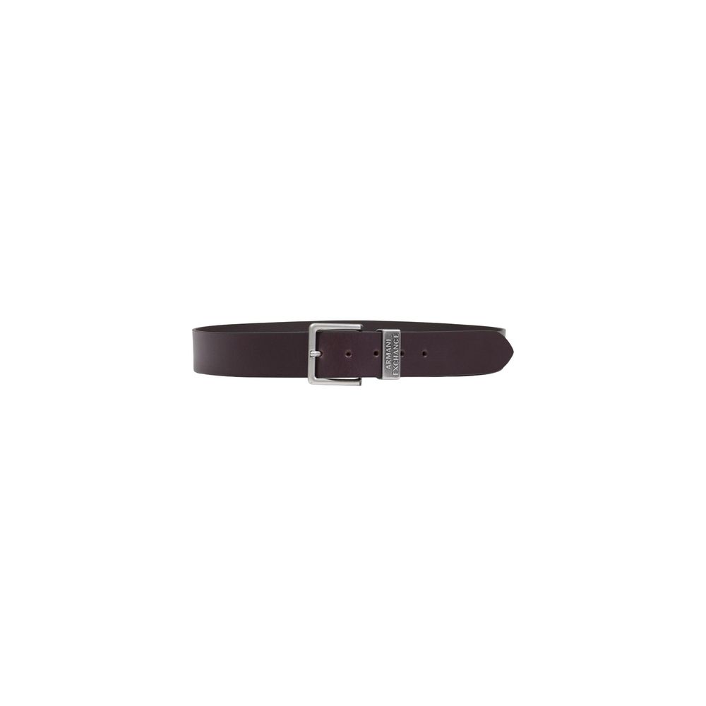 Armani Exchange Regular-Gürtel aus braunem Leder