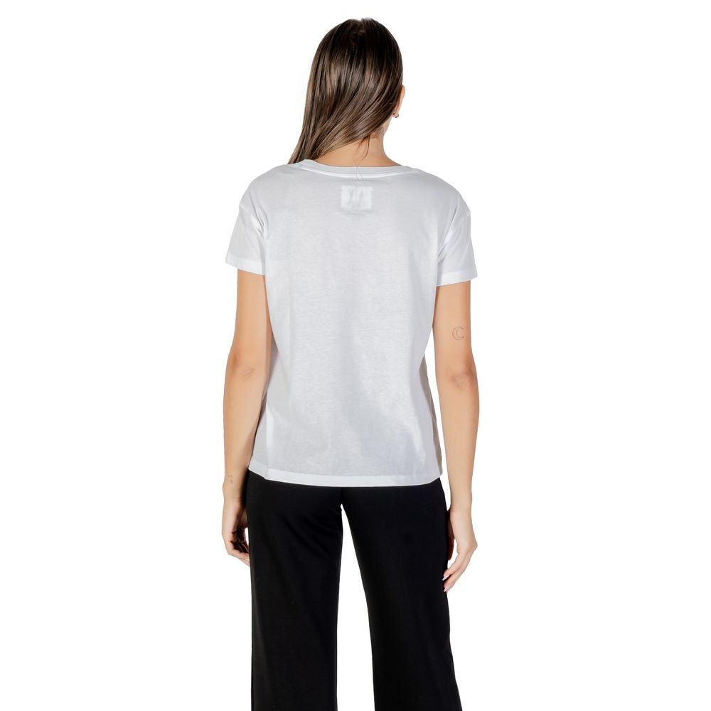 Armani Exchange Weißes Baumwoll-T-Shirt