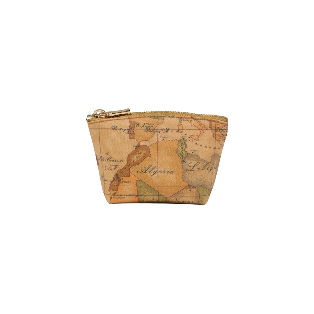 Alviero Martini Prima Classe Beige Baumwoll-Clutch