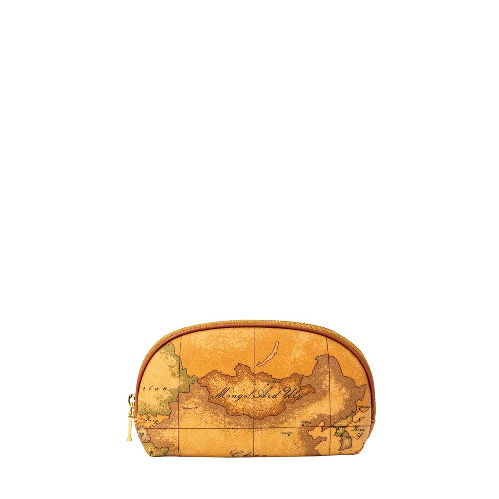Alviero Martini Prima Classe Beige Baumwoll-Clutch