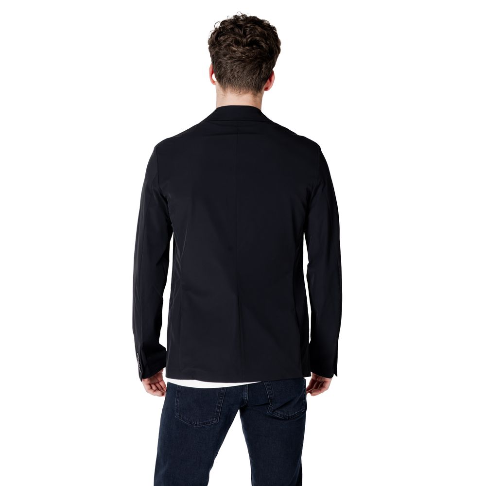 Armani Exchange Schwarzer Blazer aus Baumwolle