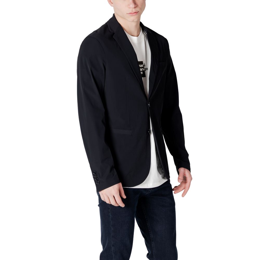 Armani Exchange Schwarzer Blazer aus Baumwolle
