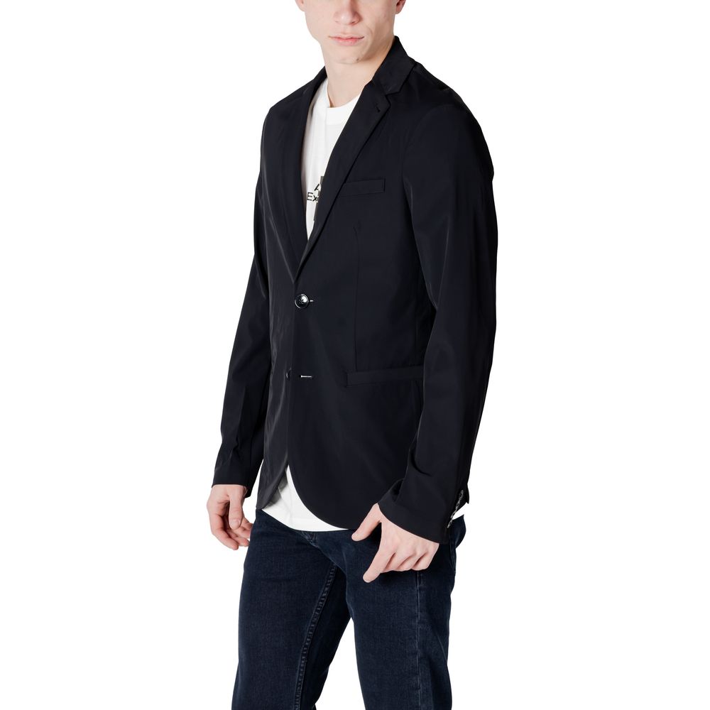 Armani Exchange Schwarzer Blazer aus Baumwolle
