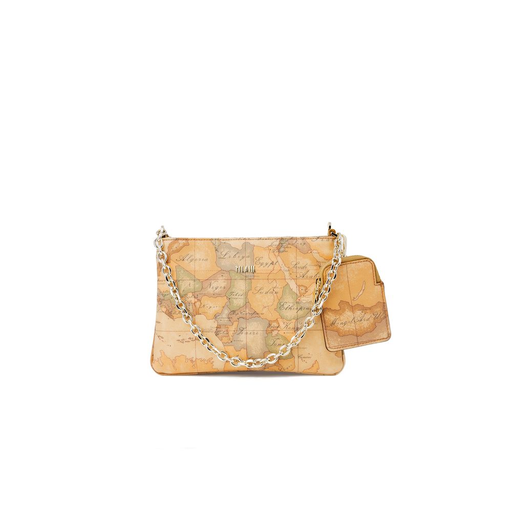 Alviero Martini Prima Classe Beigefarbene Lederhandtasche