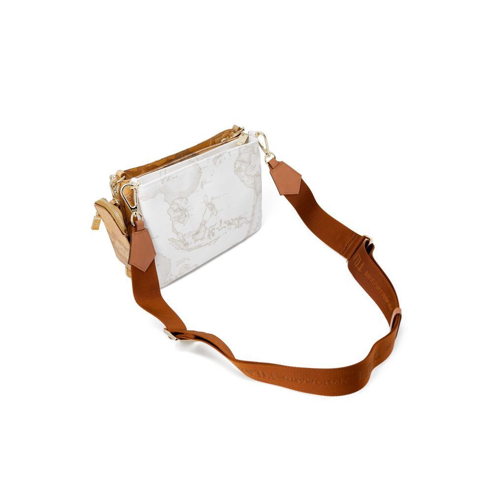 Alviero Martini Prima Classe Beigefarbene Lederhandtasche
