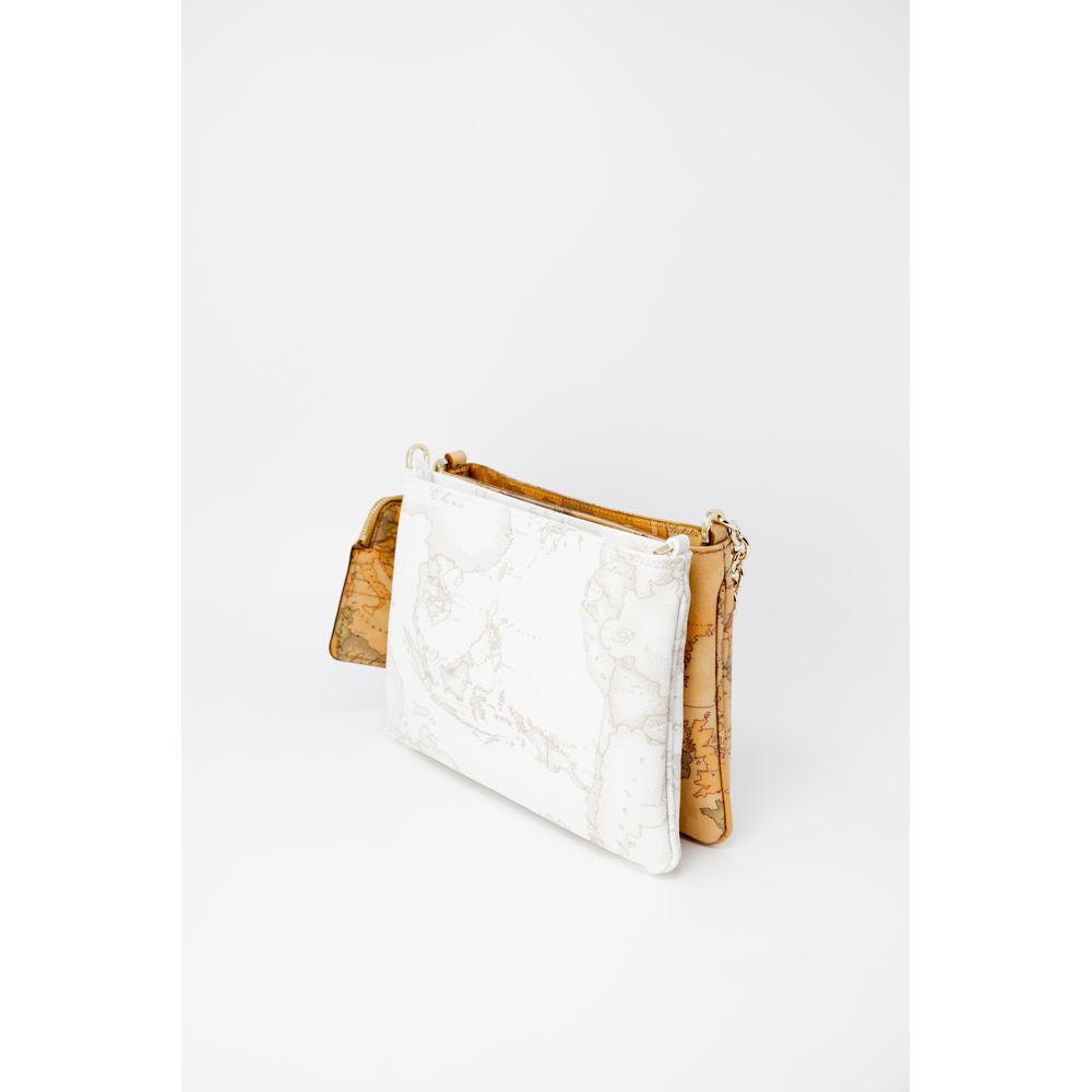 Alviero Martini Prima Classe Beigefarbene Lederhandtasche